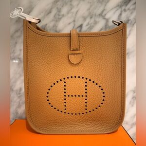 Hermes MiNi Evelyne Leather Crossbody, Shoulder Women's Bag, BNIB